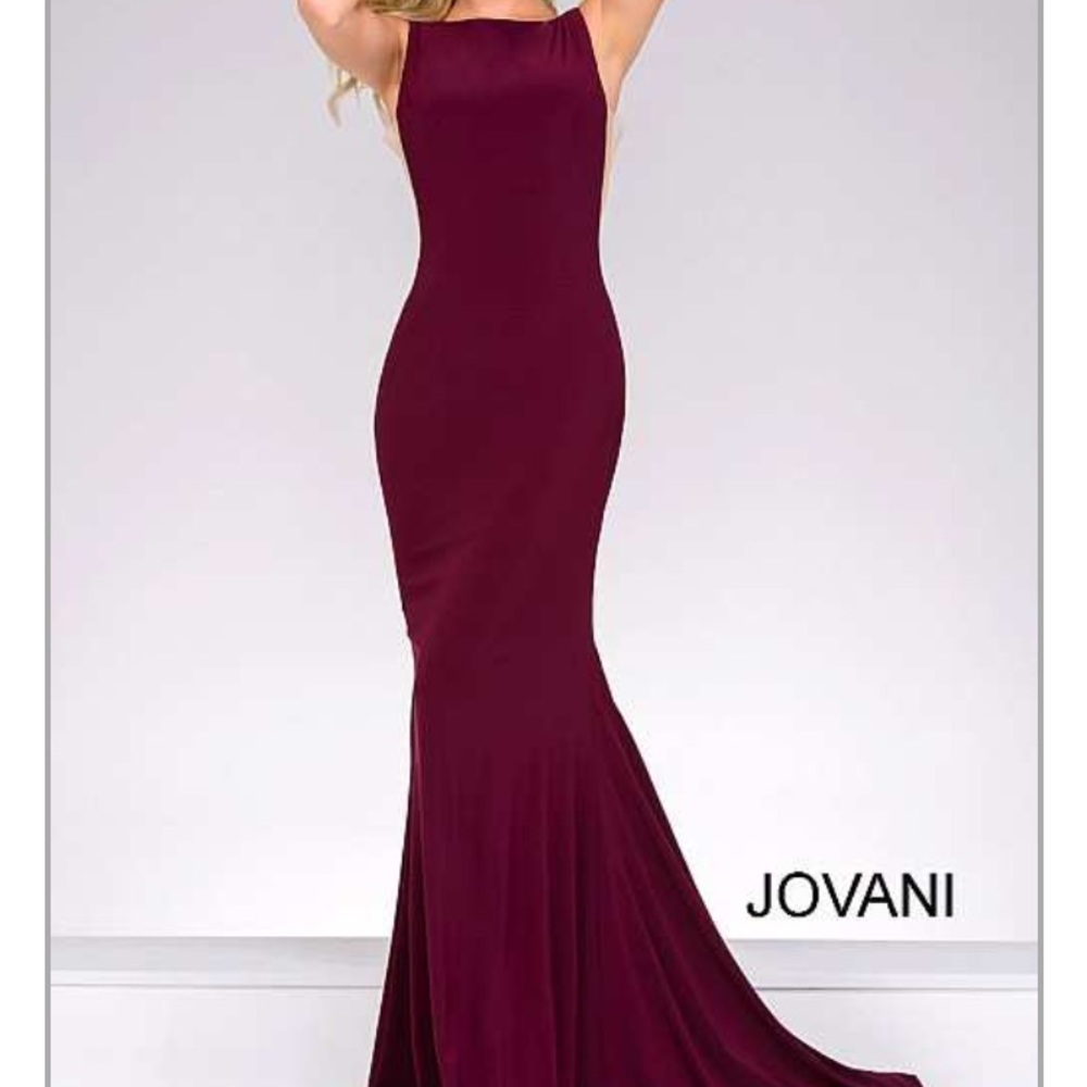 Jovani dress in maroon - perfect for weddings too!